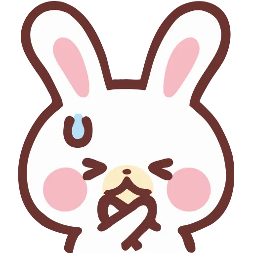 🙅‍♀️ Эмодзи «lovely bunny - зайка» для Telegram