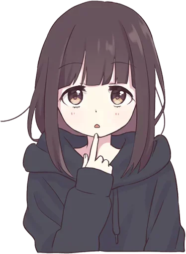 😯 Стикер «Lovely Girl» для Telegram