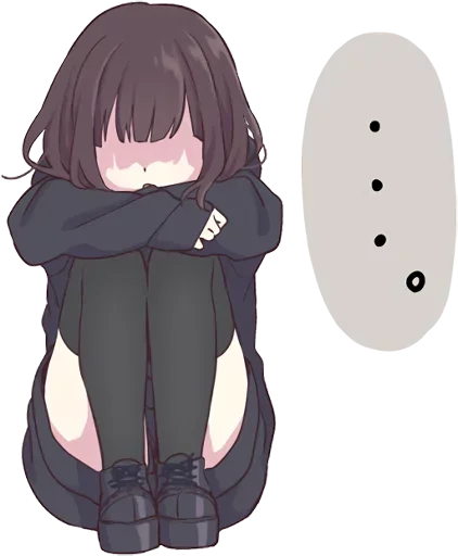😔 Стикер «Lovely Girl» для Telegram