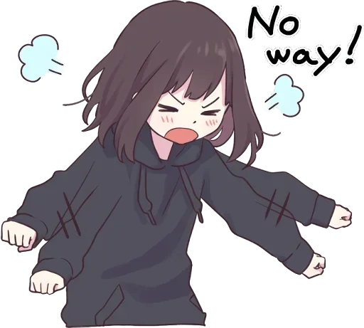 😠 Стикер «Lovely Girl» для Telegram