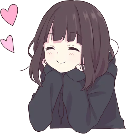 😊 Стикер «Lovely Girl» для Telegram