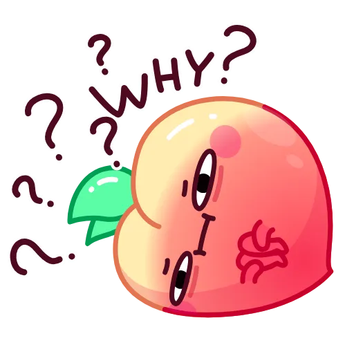 😳 Стикер «Life’s a Peach» для Telegram