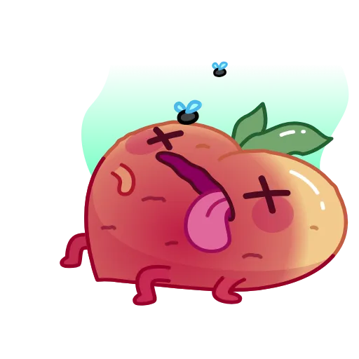 😵 Стикер «Life’s a Peach» для Telegram