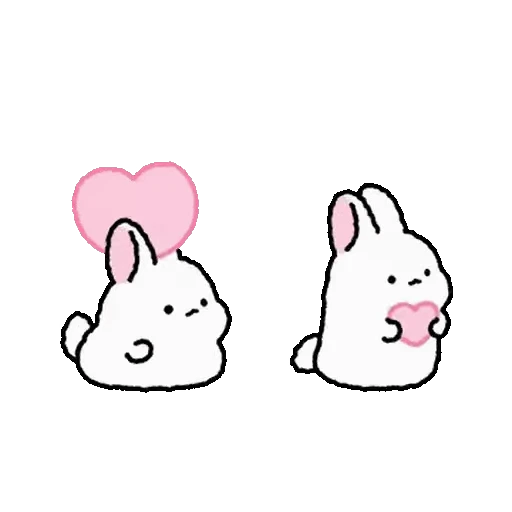❤️ Стикер «Lovely Rabbit Tozzi» для Telegram