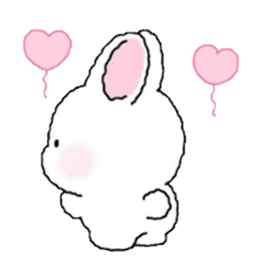 ❤️ Стикер «Lovely Rabbit Tozzi» для Telegram