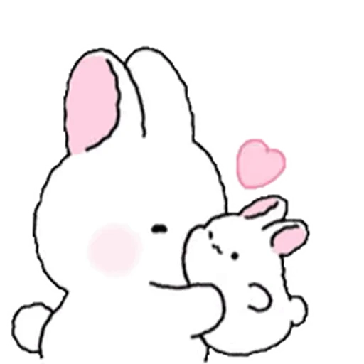 💋 Стикер «Lovely Rabbit Tozzi» для Telegram