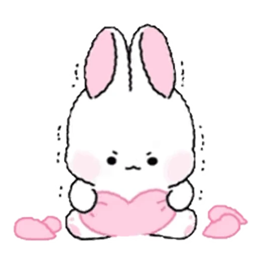 💔 Стикер «Lovely Rabbit Tozzi» для Telegram