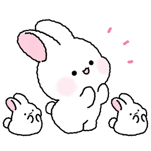 Стикерпак Lovely Rabbit Tozzi для Telegram — скачать
