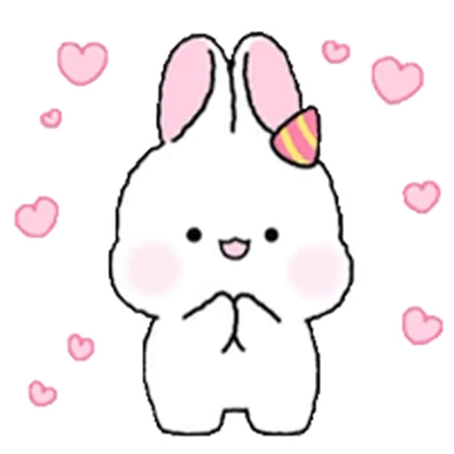 👏 Стикер «Lovely Rabbit Tozzi» для Telegram