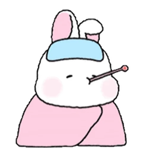🤧 Стикер «Lovely Rabbit Tozzi» для Telegram