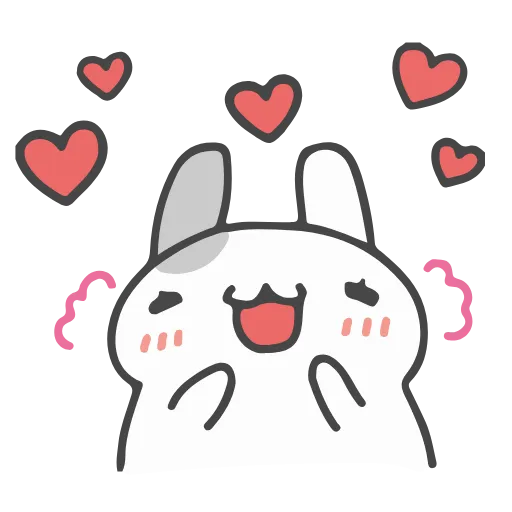 😜 Стикер «Lovely Rabbit» для Telegram