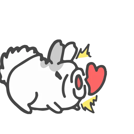 😙 Стикер «Lovely Rabbit» для Telegram