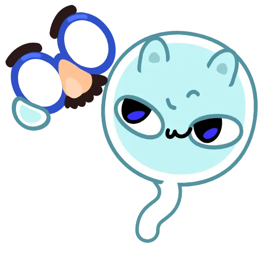 🥸 Стикер «Lovely Sperm» для Telegram