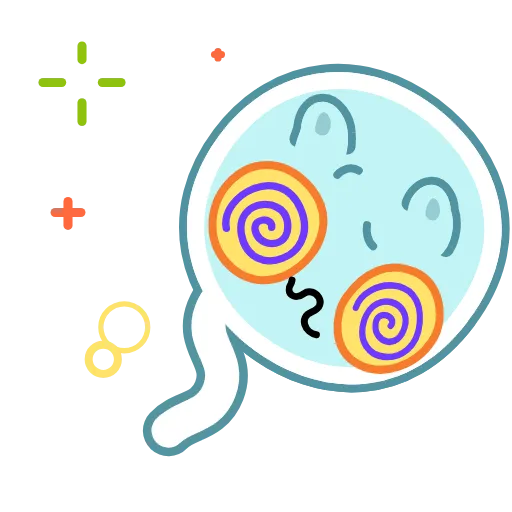😵‍💫 Стикер «Lovely Sperm» для Telegram