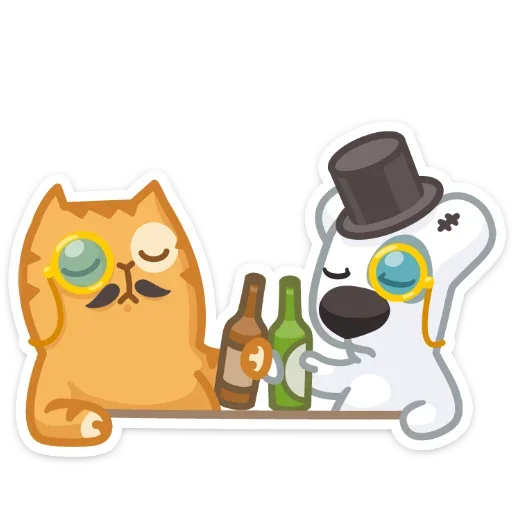 🍻 Стикер «Дела любовные» для Telegram