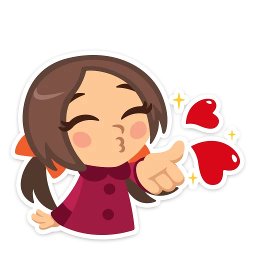 💖 Стикер «Влюблённые» для Telegram