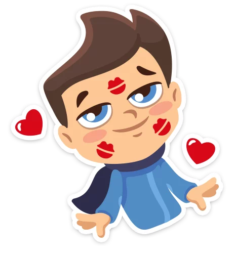 💖 Стикер «Влюблённые» для Telegram