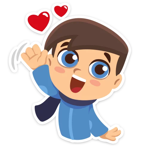 💖 Стикер «Влюблённые» для Telegram