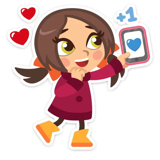 💖 Стикер «Влюблённые» для Telegram