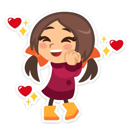 💖 Стикер «Влюблённые» для Telegram