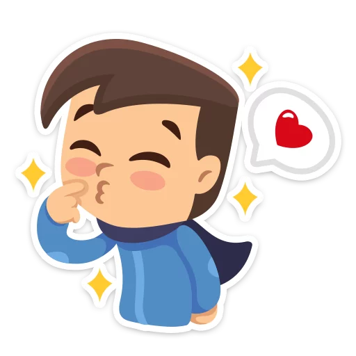 💖 Стикер «Влюблённые» для Telegram