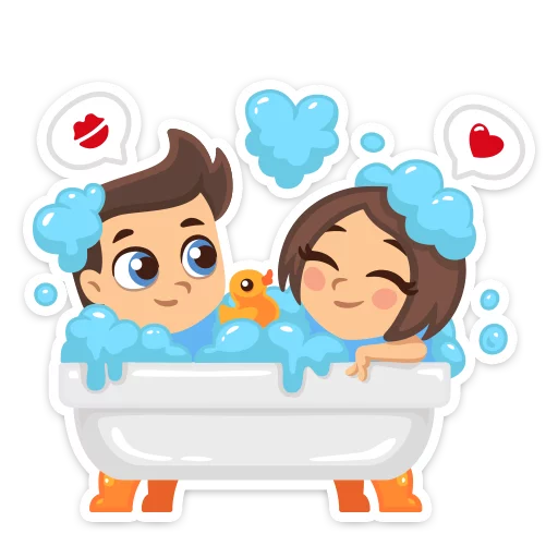💖 Стикер «Влюблённые» для Telegram