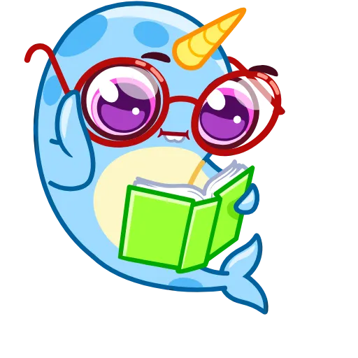 🤓 Стикер «Narwhalentine» для Telegram