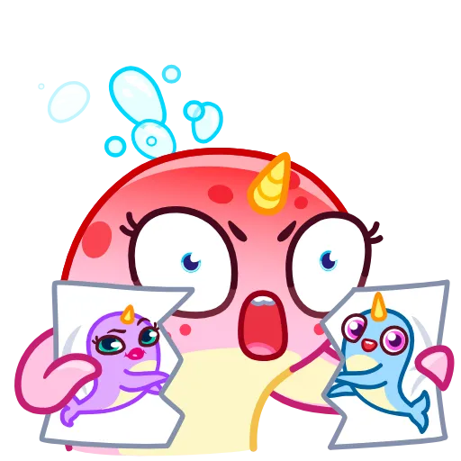 😡 Стикер «Narwhalentine» для Telegram