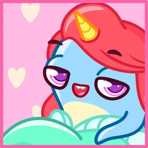 😏 Стикер «Narwhalentine» для Telegram