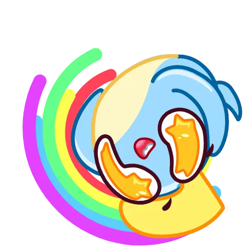 🤩 Стикер «Narwhalentine» для Telegram
