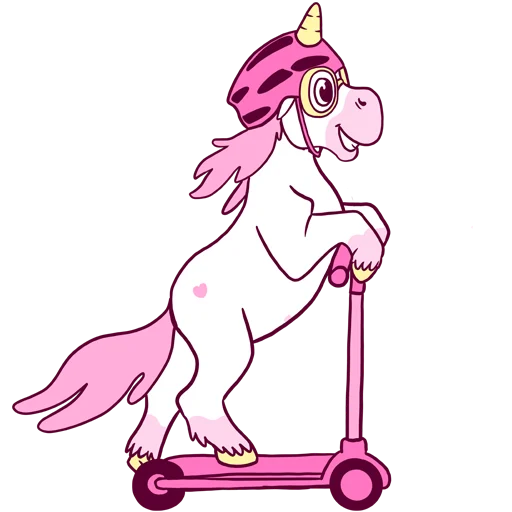 🛴 Стикер «Unicorn» для Telegram