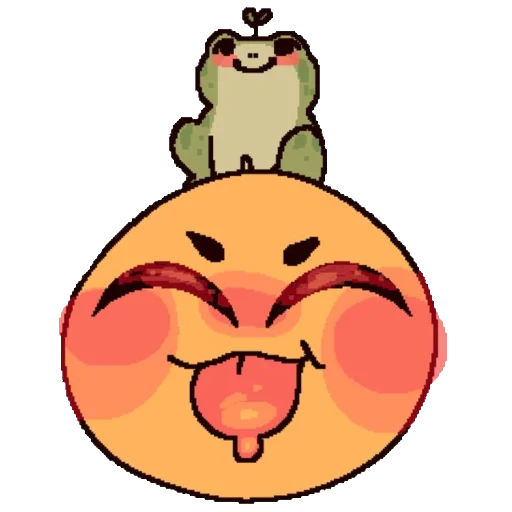 🐸 Стикер «cool emoji» для Telegram