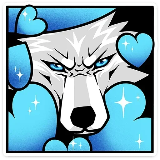 Стикерпак Волчара для Telegram