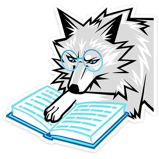 🤓 Стикер «Волчара» для Telegram