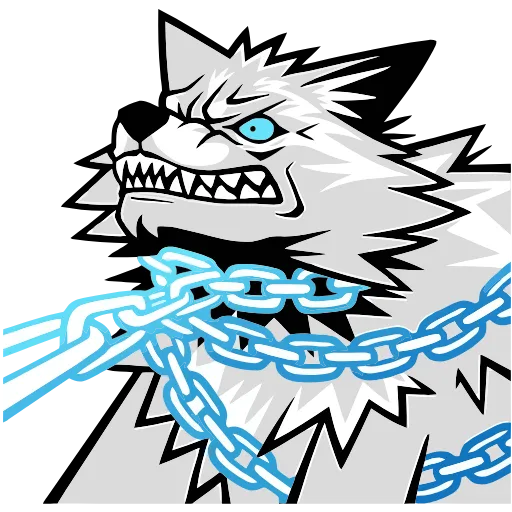 😡 Эмодзи «Волчара» для Telegram
