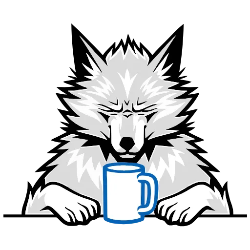 ☕ Эмодзи «Волчара» для Telegram