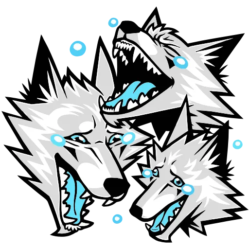 Эмодзи Волчара для Telegram — скачать