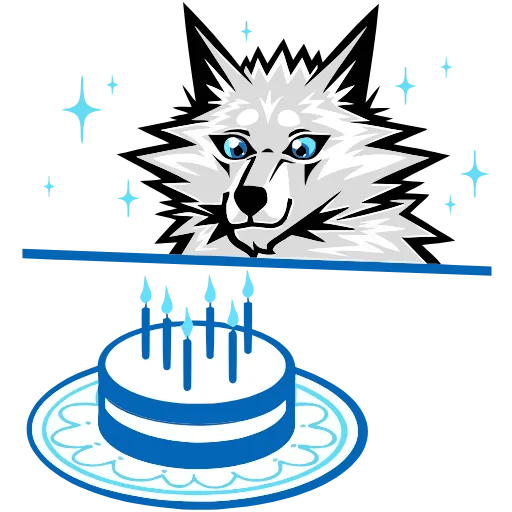🎂 Эмодзи «Волчара» для Telegram