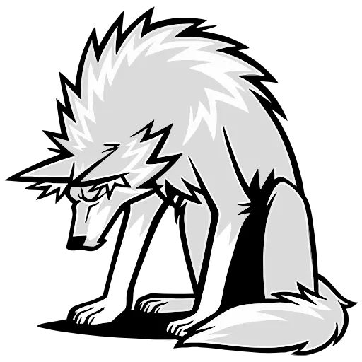 😕 Эмодзи «Волчара» для Telegram