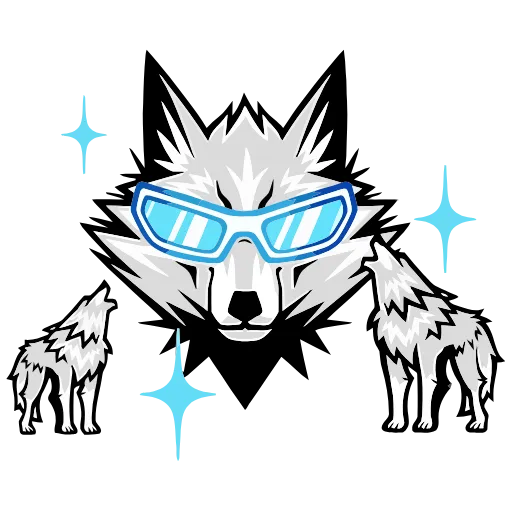 😎 Эмодзи «Волчара» для Telegram