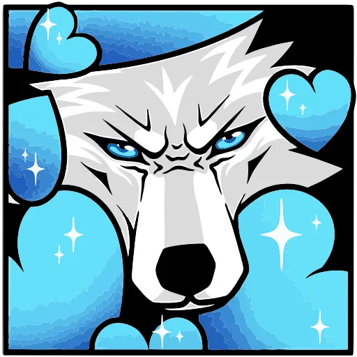 👿 Эмодзи «Волчара» для Telegram