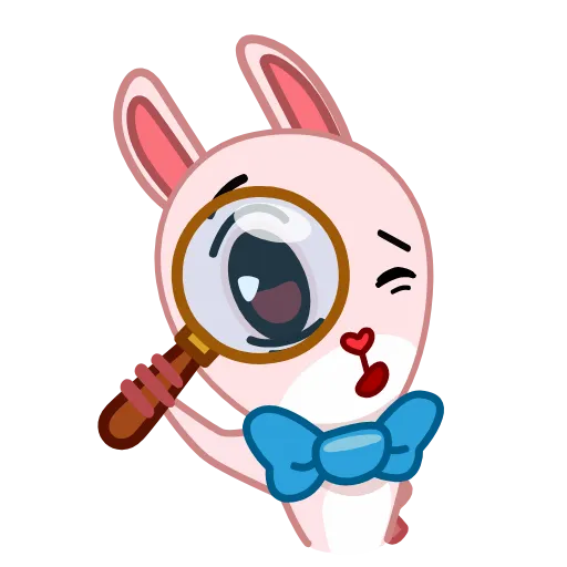 Стикерпак Bowtie Bunny для Telegram — скачать