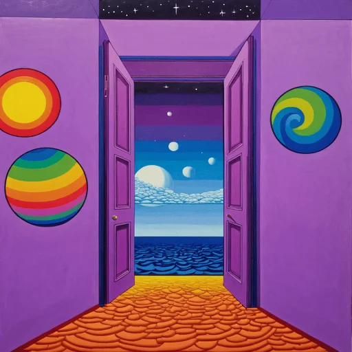 ✌️ Стикер «LSD PURPLE» для Telegram