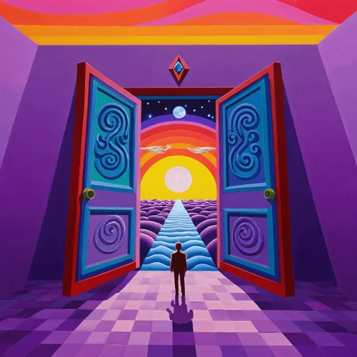 ✌️ Стикер «LSD PURPLE» для Telegram