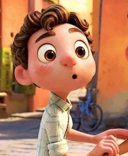 Стикерпак Luca (Pixar) для Telegram — скачать