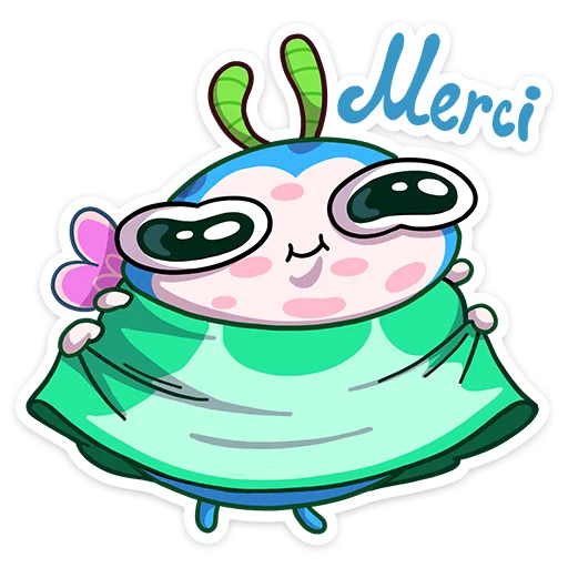 ☺️ Стикер «Бабочка Лусия» для Telegram