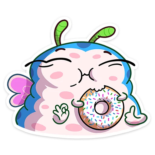 🍩 Стикер «Бабочка Лусия» для Telegram
