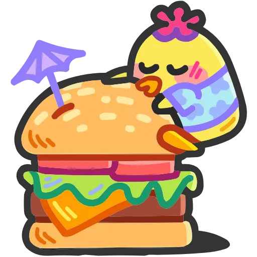 🍔 Эмодзи «Утя-Путя» для Telegram