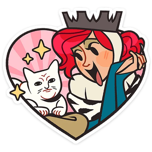 ❤ Стикер «Людовика» для Telegram