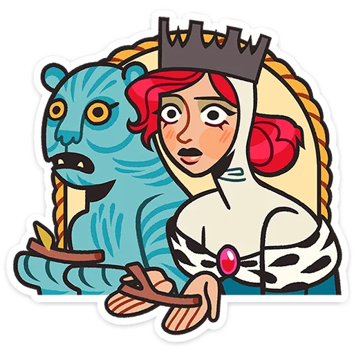 🤨 Стикер «Людовика» для Telegram
